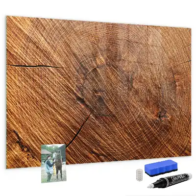 Magnettafel beschreibbar aus dekorativem Holz