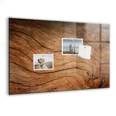Beschreibbare Magnettafel für die Küche in Altholz-Optik