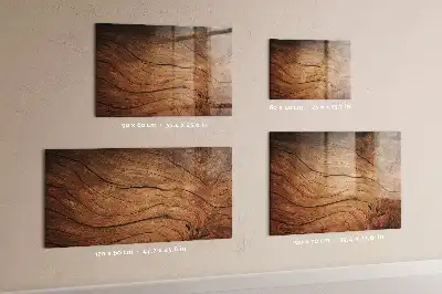 Beschreibbare Magnettafel für die Küche in Altholz-Optik