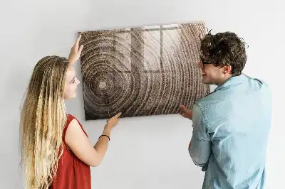 Beschreibbare Magnettafel für die Küche in Baumstamm-Optik