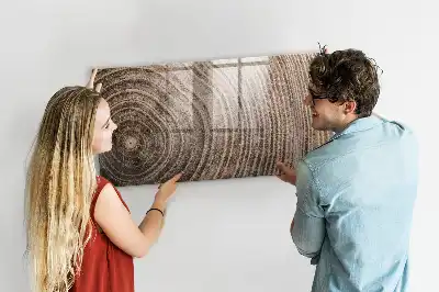 Beschreibbare Magnettafel für die Küche in Baumstamm-Optik