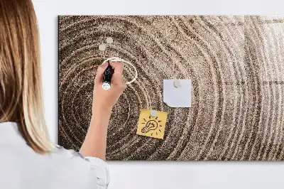Beschreibbare Magnettafel für die Küche in Baumstamm-Optik