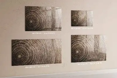 Beschreibbare Magnettafel für die Küche in Baumstamm-Optik