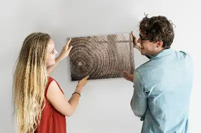 Beschreibbare Magnettafel für die Küche in Baumstamm-Optik