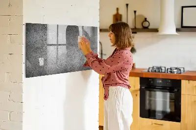 Beschreibbare Magnettafel für die Küche im Industrie-Design