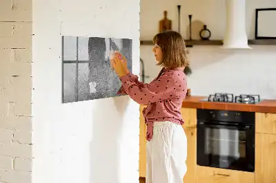 Beschreibbare Magnettafel für die Küche im Industrie-Design