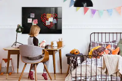 Magnettafel beschreibbar in Herzform aus Paprika