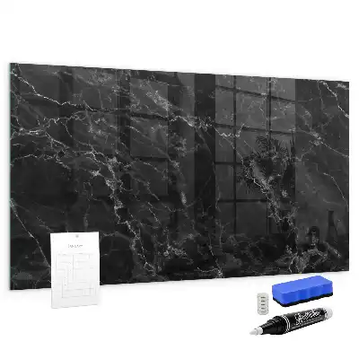 Magnettafel beschreibbar in dunkler Marmoroptik