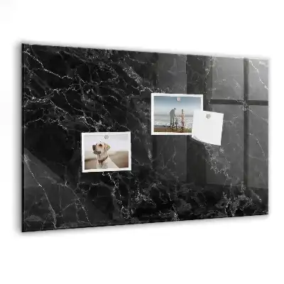Magnettafel beschreibbar in dunkler Marmoroptik
