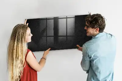Beschreibbare Magnettafel für die Küche im Design Dunkler Fels