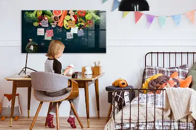 Magnettafel beschreibbar mit Motiv Gemüse auf dem Tisch