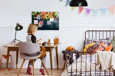 Magnettafel beschreibbar mit Motiv Gemüse auf dem Tisch