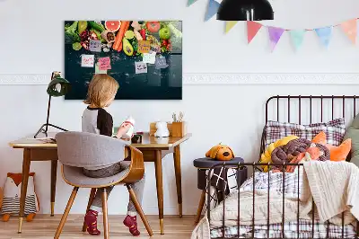 Magnettafel beschreibbar mit Motiv Gemüse auf dem Tisch