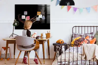 Beschreibbare Magnettafel für die Küche mit Motiv verschüttetes Getränk