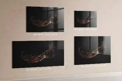 Beschreibbare Magnettafel für die Küche mit Motiv verschüttetes Getränk