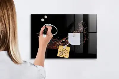 Beschreibbare Magnettafel für die Küche mit Motiv verschüttetes Getränk