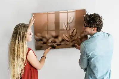 Kaffeebohnen beschreibbare Magnettafel