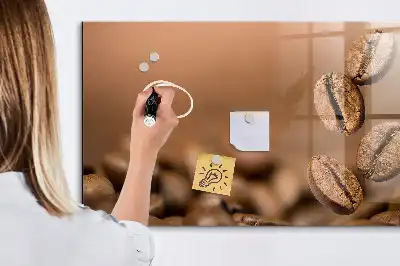 Kaffeebohnen beschreibbare Magnettafel