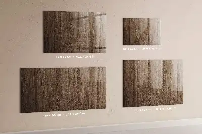 Beschreibbare Magnettafel für die Küche in dunkler Holzoptik