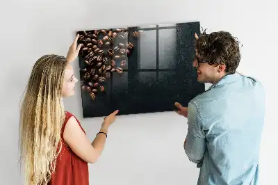 Beschreibbare Magnettafel für die Küche mit Motiv Kaffeebohnen