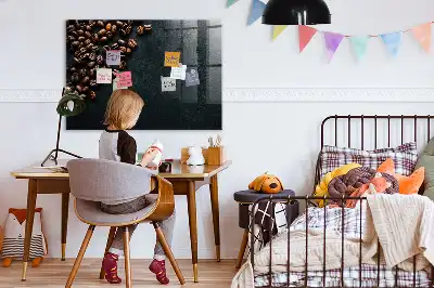 Beschreibbare Magnettafel für die Küche mit Motiv Kaffeebohnen