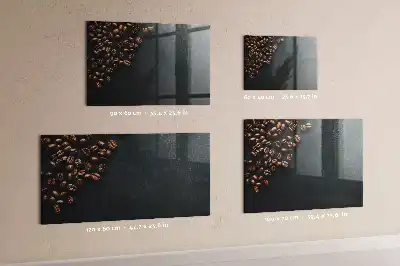 Beschreibbare Magnettafel für die Küche mit Motiv Kaffeebohnen