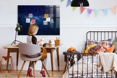 Beschreibbare Magnettafel für die Küche Motiv dunkler Himmel mit Sternen