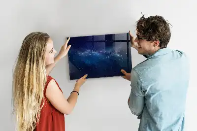 Beschreibbare Magnettafel für die Küche Motiv dunkler Himmel mit Sternen