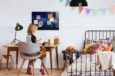 Beschreibbare Magnettafel für die Küche Motiv dunkler Himmel mit Sternen