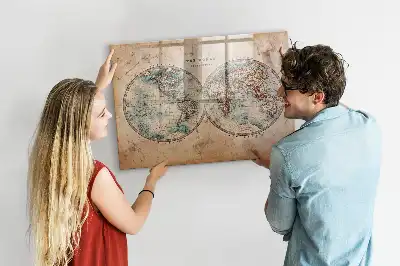 Magnetische Weltkarte beschreibbare Tafel für die Küche