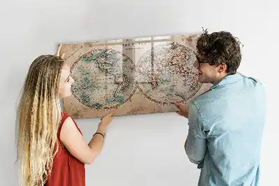 Magnetische Weltkarte beschreibbare Tafel für die Küche