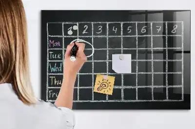 Stundenplan beschreibbare Magnettafel
