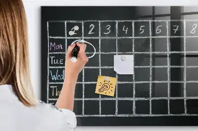 Stundenplan beschreibbare Magnettafel