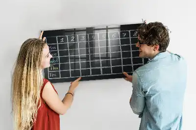 Stundenplan beschreibbare Magnettafel