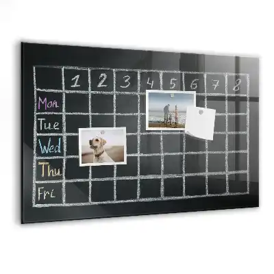 Stundenplan beschreibbare Magnettafel