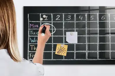 Stundenplan beschreibbare Magnettafel