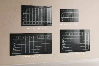 Stundenplan beschreibbare Magnettafel