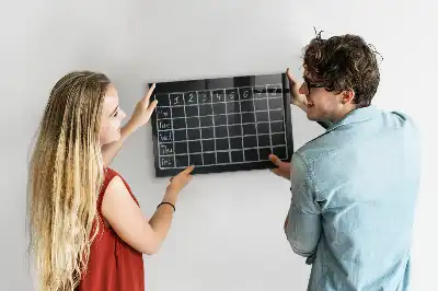 Stundenplan beschreibbare Magnettafel