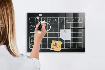 Stundenplan beschreibbare Magnettafel