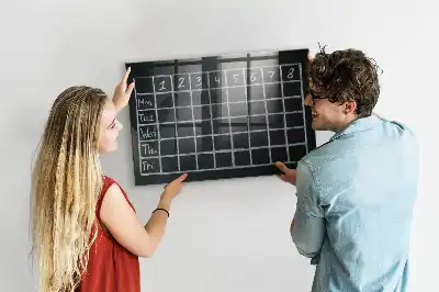 Stundenplan beschreibbare Magnettafel