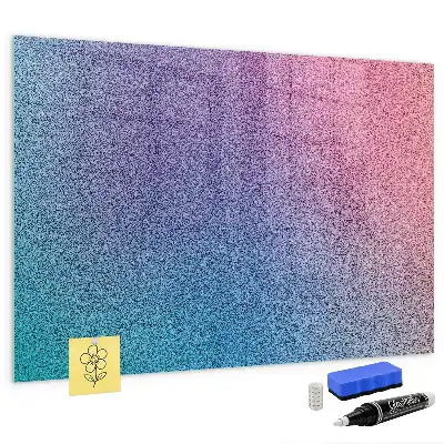 Beschreibbare Magnettafel für die Küche mit Farbverlauf