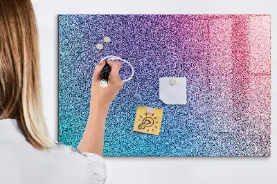Beschreibbare Magnettafel für die Küche mit Farbverlauf