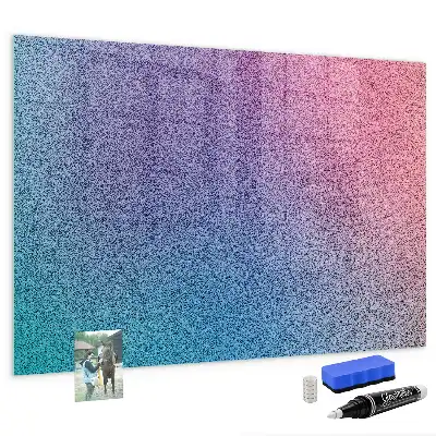 Beschreibbare Magnettafel für die Küche mit Farbverlauf