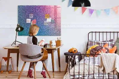 Beschreibbare Magnettafel für die Küche mit Farbverlauf