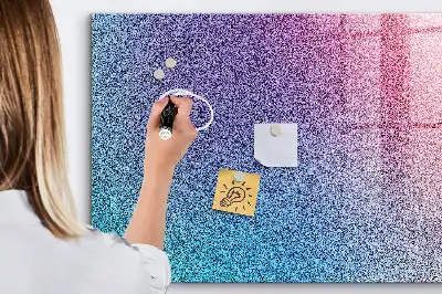 Beschreibbare Magnettafel für die Küche mit Farbverlauf