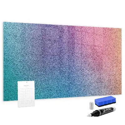 Beschreibbare Magnettafel für die Küche mit Farbverlauf