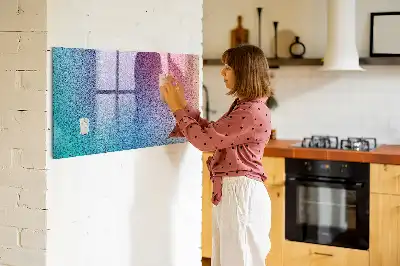 Beschreibbare Magnettafel für die Küche mit Farbverlauf