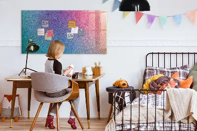 Beschreibbare Magnettafel für die Küche mit Farbverlauf