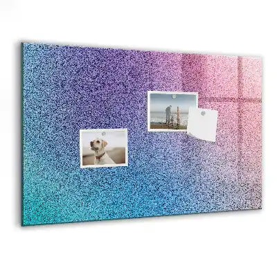 Beschreibbare Magnettafel für die Küche mit Farbverlauf