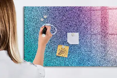 Beschreibbare Magnettafel für die Küche mit Farbverlauf